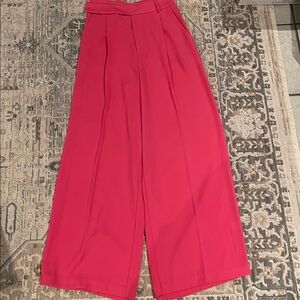 Vibrant Pink Wide-Leg Pants